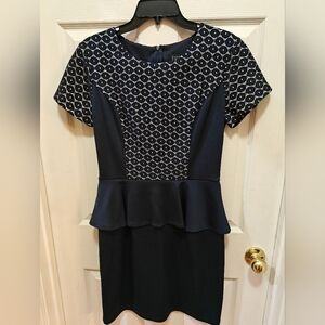Patterned flared waist dress